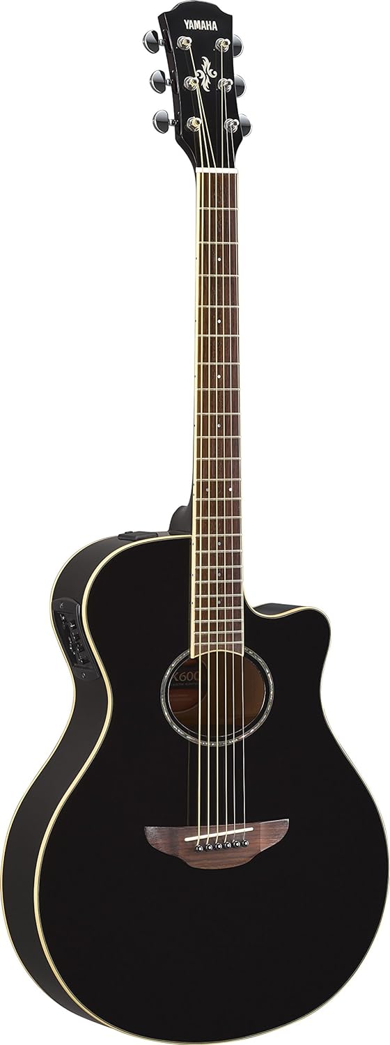 Yamaha APX600 VW Thin Body Acoustic-Electric Guitar, Vintage White